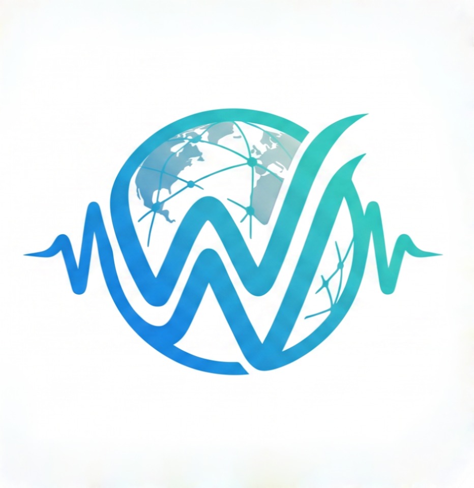 worldvoice.ai logo symbol glow